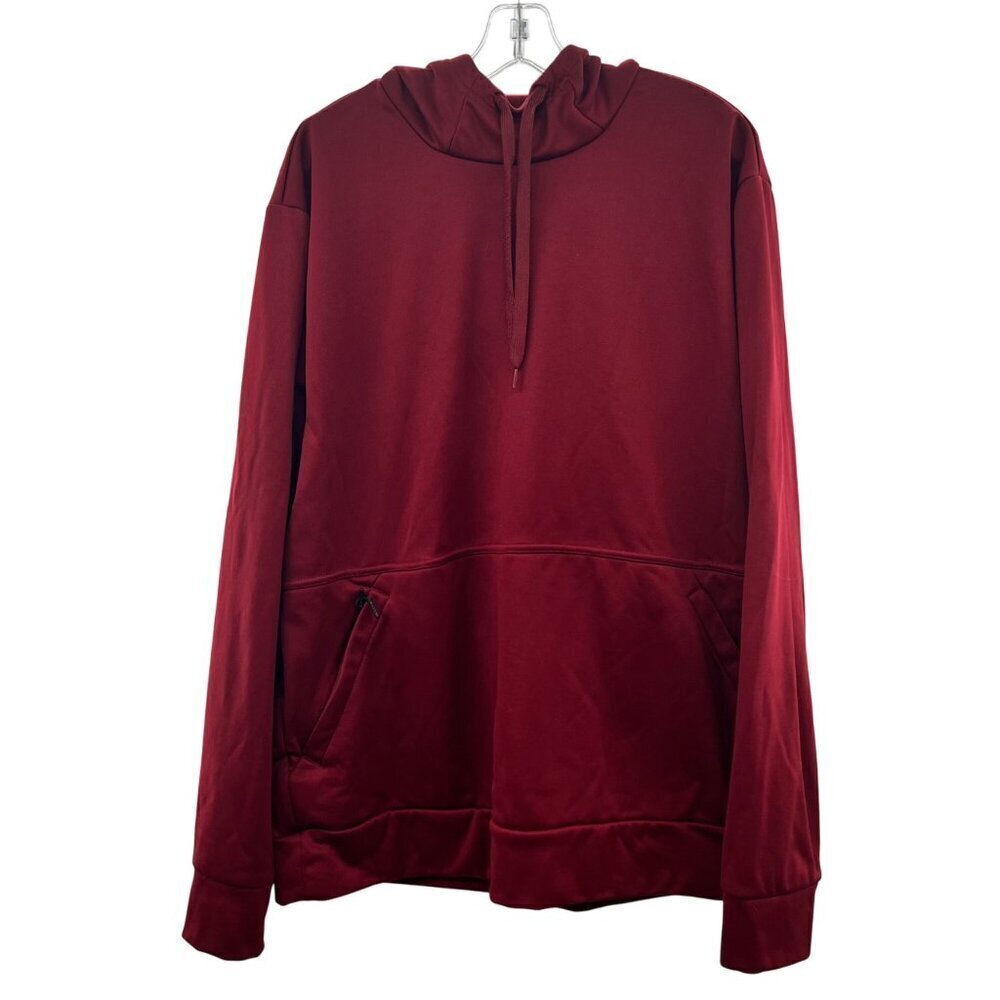 BCG Women's Active Pullover Hoodie Zip Pockets Red Size XL
